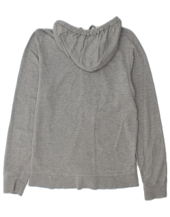 JACK & JONES Mens Originals Graphic Zip Hoodie Sweater Small Grey Cotton Vintage Jack & Jones and Second-Hand Jack & Jones from Messina Hembry 