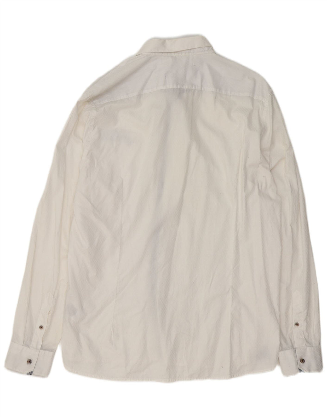 Camisa masculina Ted Baker tamanho 6 2XL algodão branco