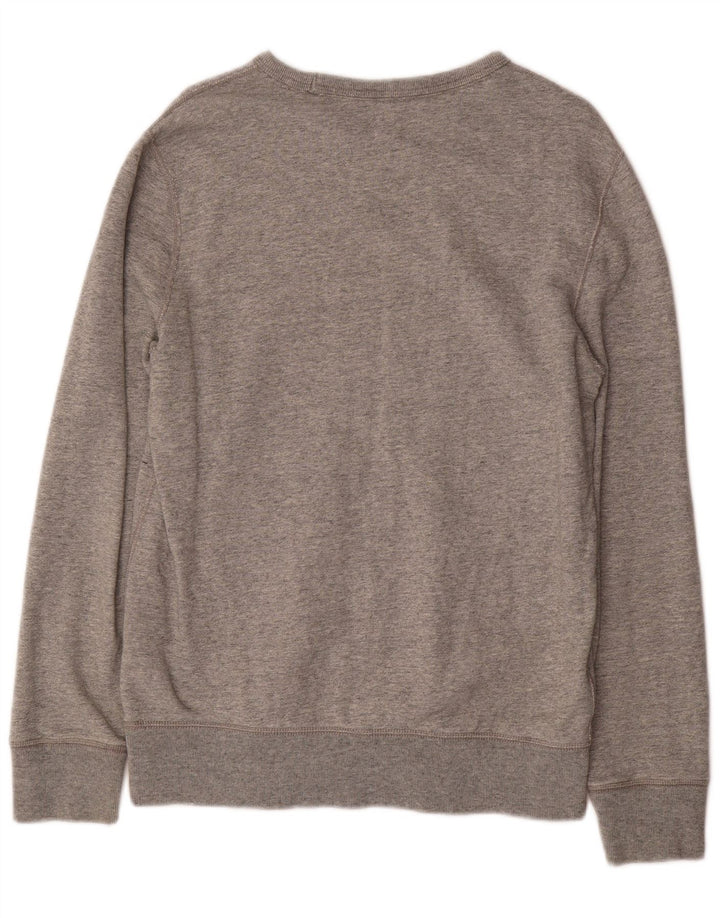 Moletom masculino Gap Jumper de algodão manchado cinza médio