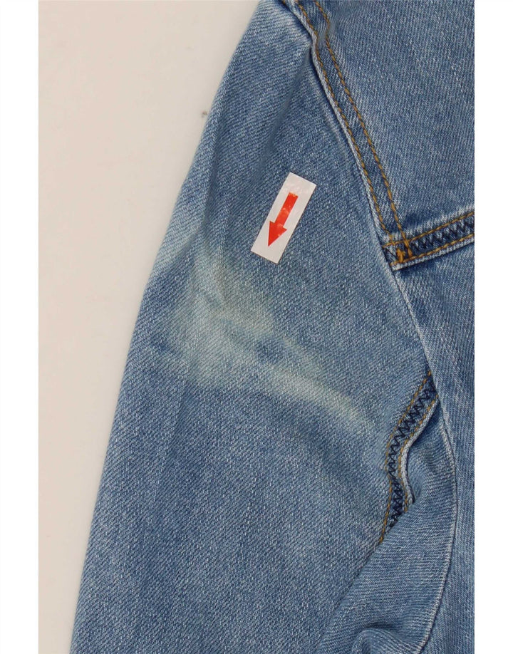 Jaqueta jeans feminina Antonette UK 18 XL algodão azul