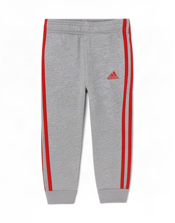 Adidas Baby Boys Joggers Tracksuit Trousers 3-6 Months Grey Flecked Cotton