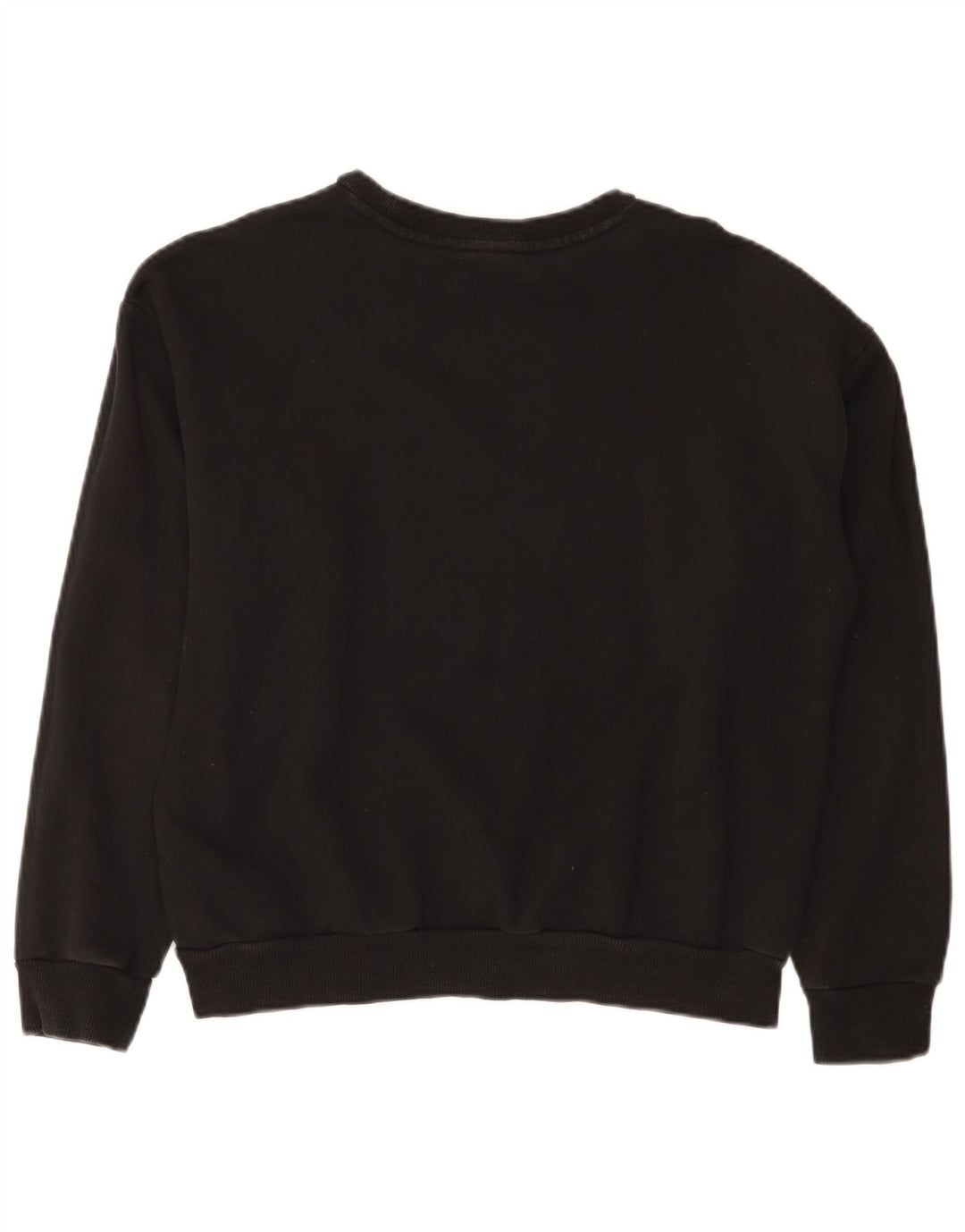 Puma feminino gráfico moletom jumper UK 14 médio algodão preto