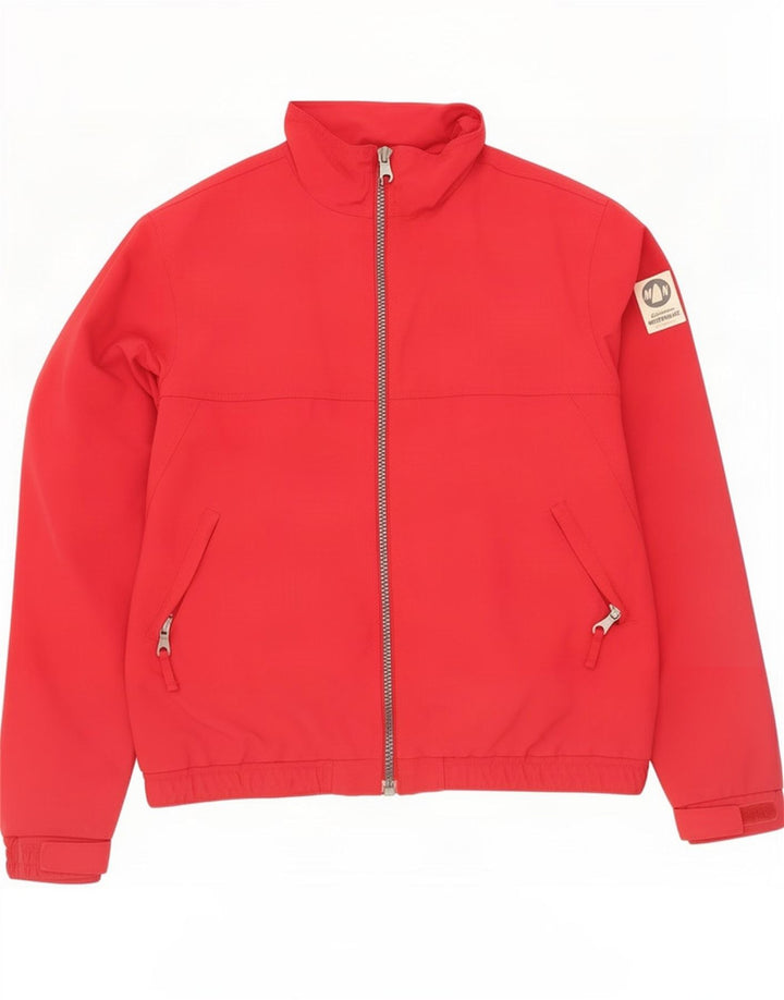Jaqueta de chuva masculina Murphy & Nye UK 38 poliéster vermelho médio