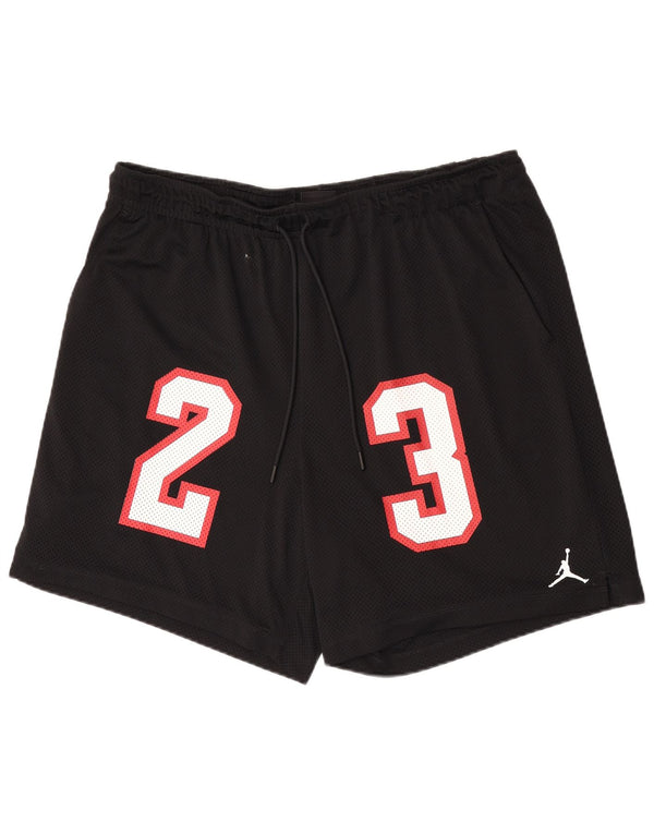 Shorts esportivos gráficos masculinos Jordan 2XL poliéster preto