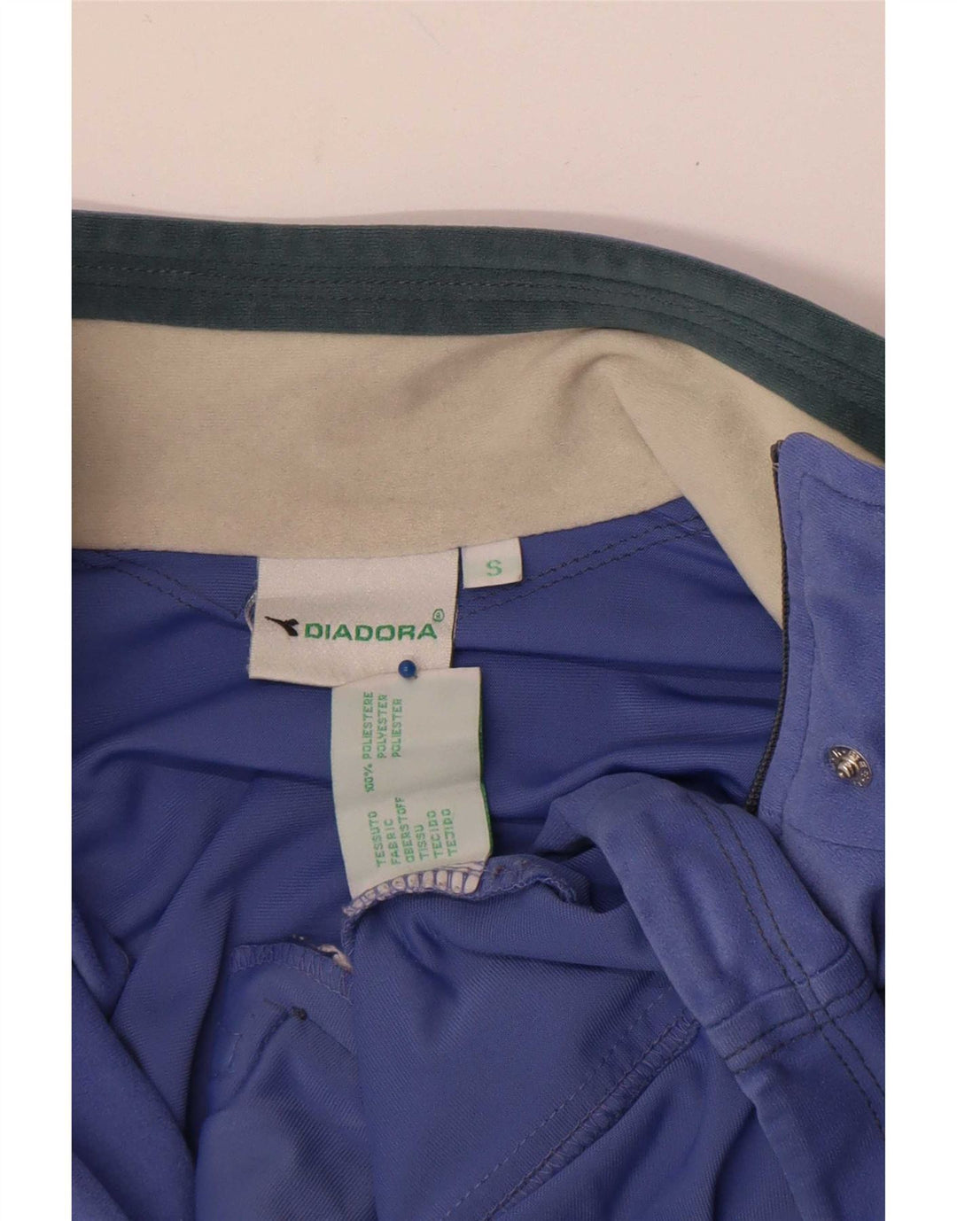 Diadora Womens Oversized Graphic Tracksuit Top Jacket UK 10 Pequeno Roxo