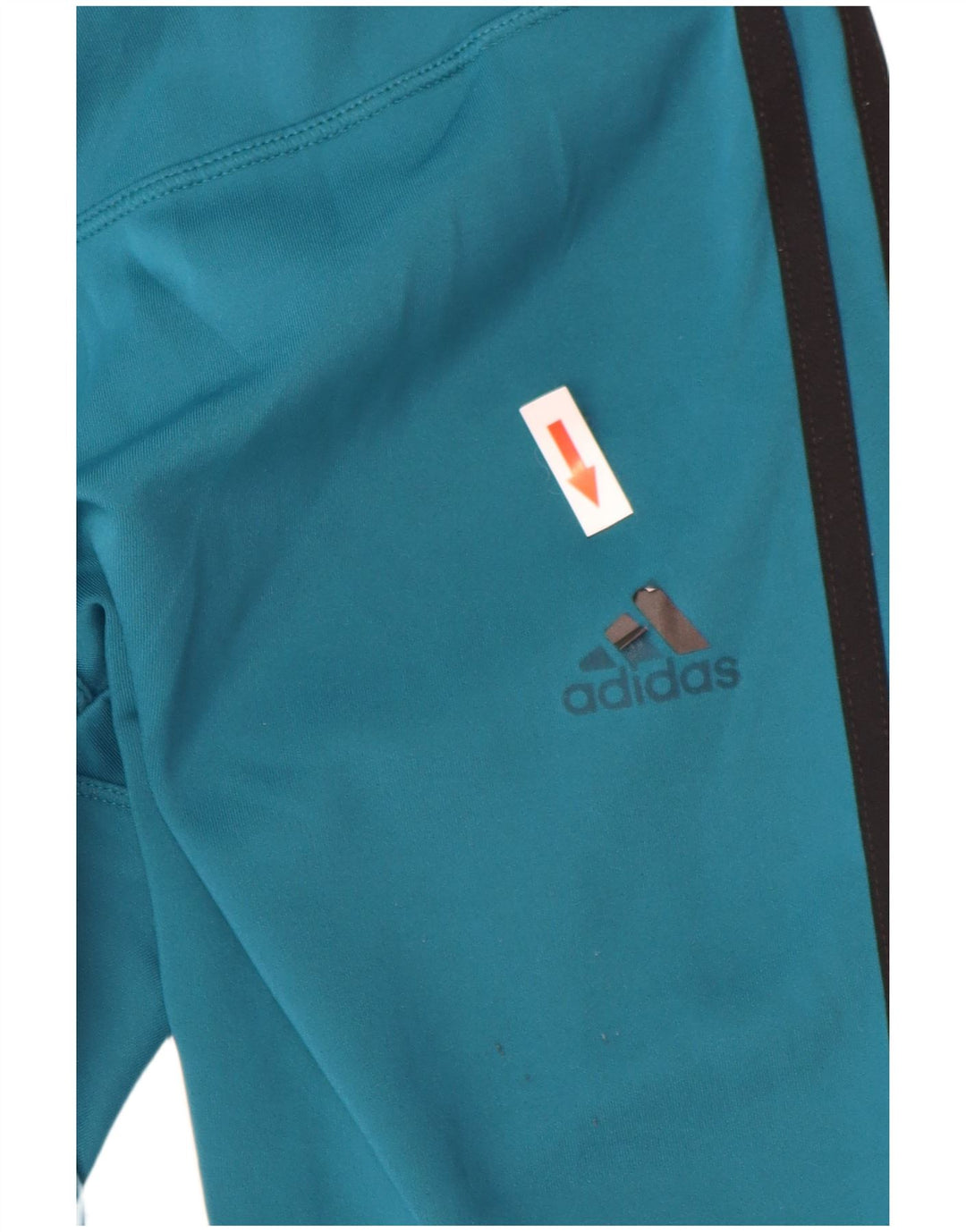 Adidas Womens Climalite Leggings UK 8/10 Pequeno Azul Poliéster