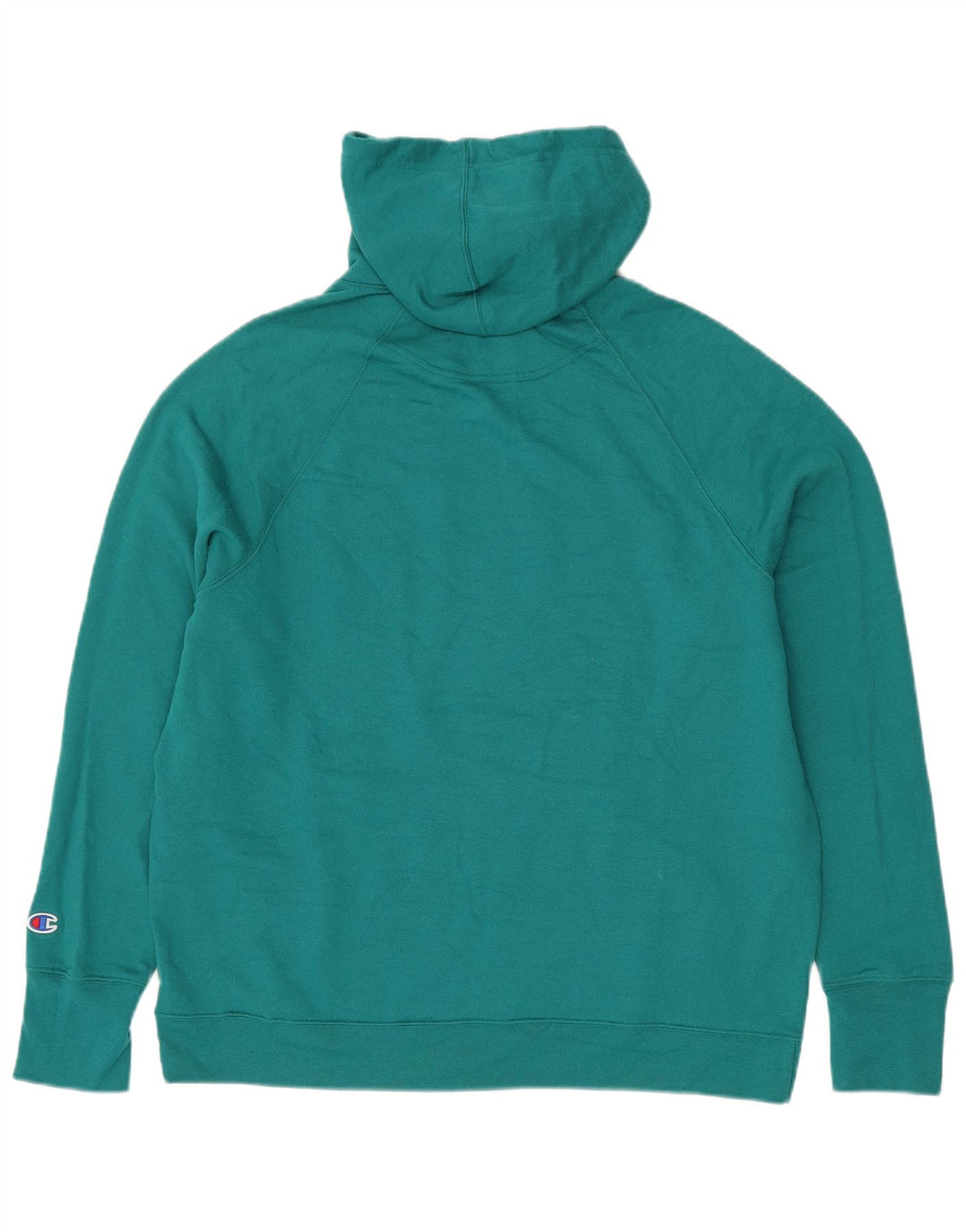 CHAMPION Suéter feminino com capuz gráfico grande tamanho UK 18 XL algodão verde