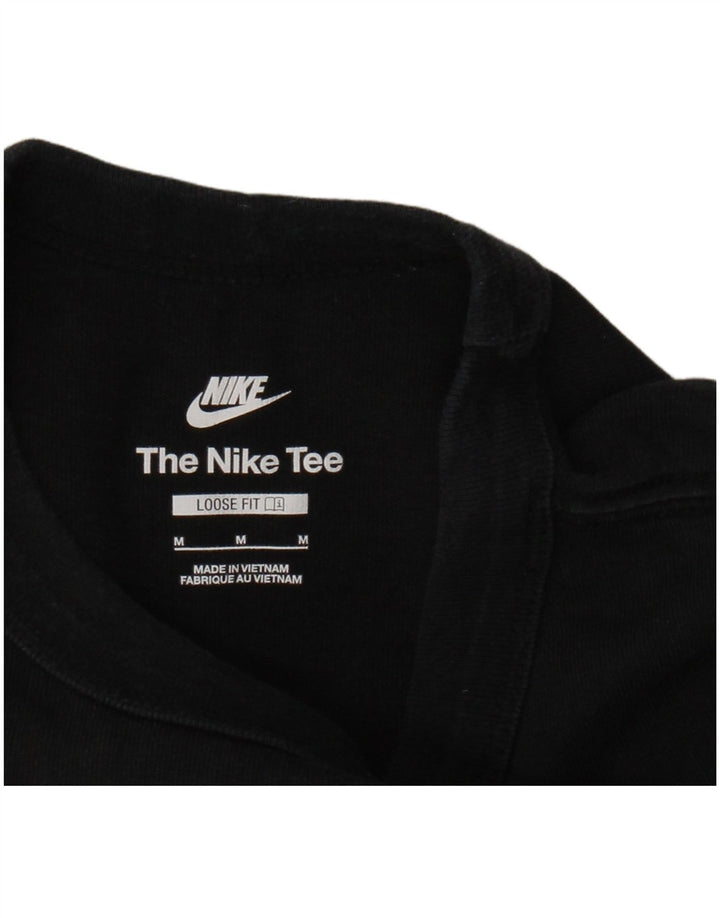 Camiseta masculina Nike Loose Fit Top Médio Algodão Preto