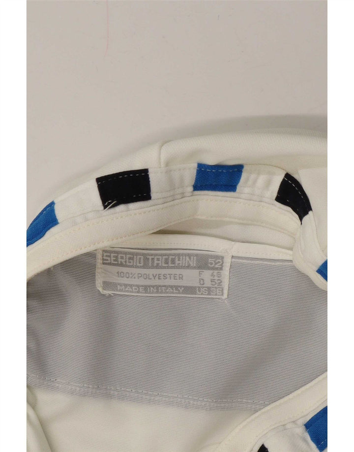 Shorts Chino feminino Sergio Tacchini IT 52 2XL W36 branco colorblock