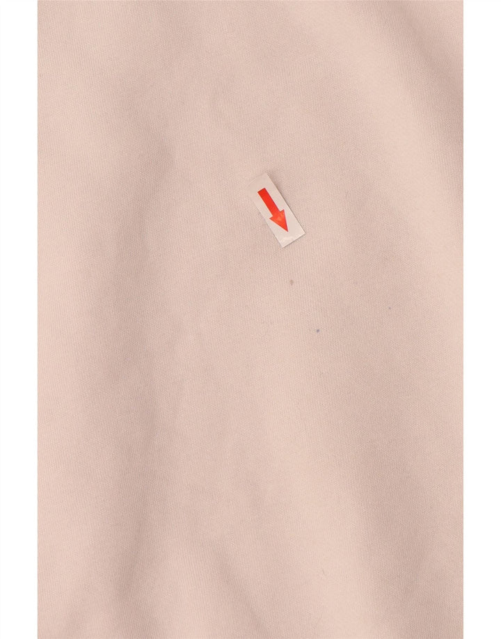 Moletom feminino Nike Jumper UK 14 médio bege colorblock algodão