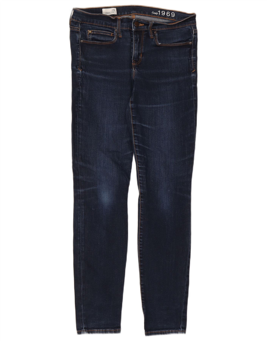 Calça jeans skinny feminina Gap W28 L29 azul marinho