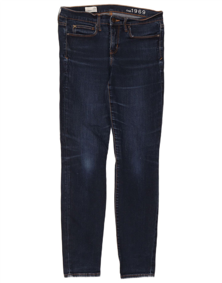 Calça jeans skinny feminina Gap W28 L29 azul marinho