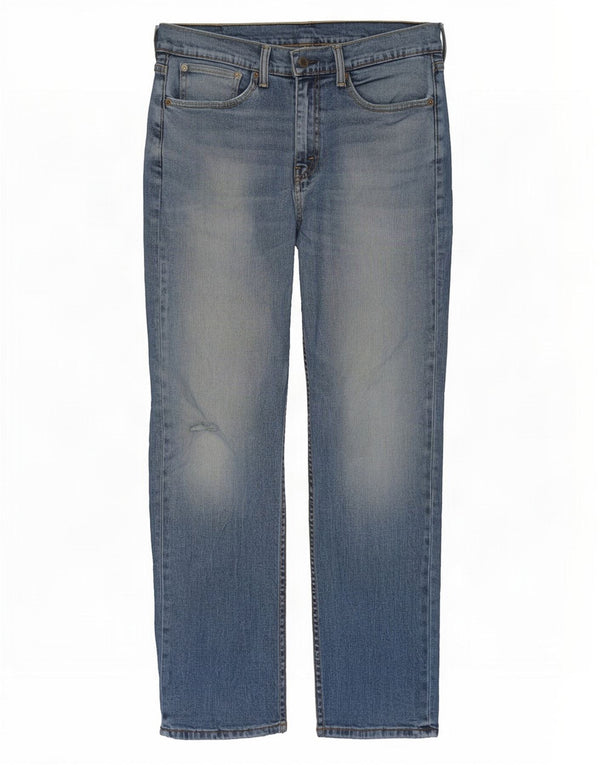 Jeans retos masculinos Levi's W34 L32 algodão azul