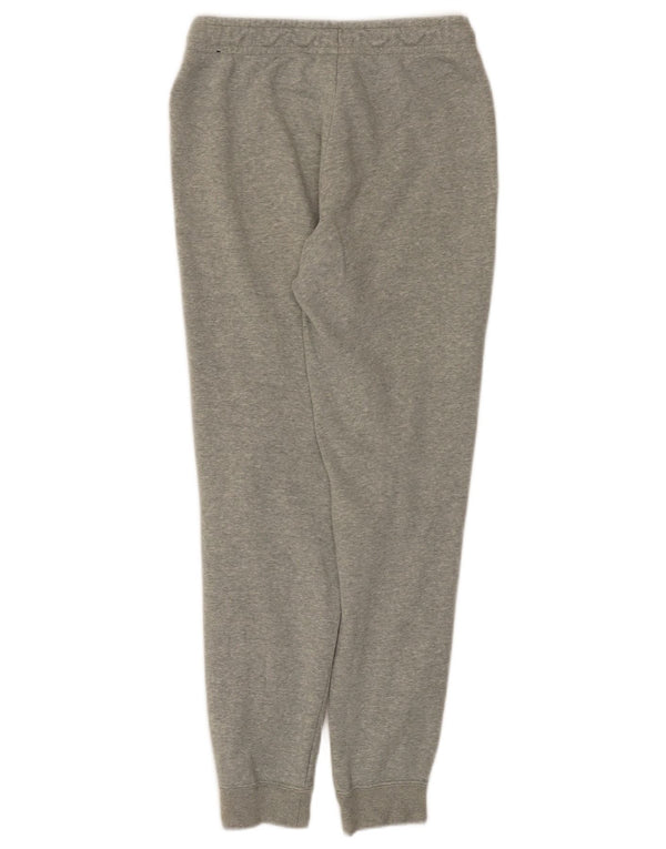 Calça de treino feminina Nike Joggers UK 10 pequeno cinza manchado de algodão