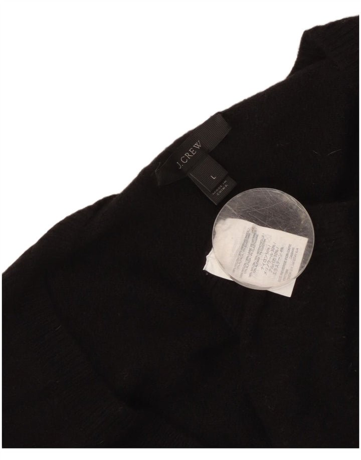 Suéter feminino J. Crew com decote em V Reino Unido 16 grande nylon preto