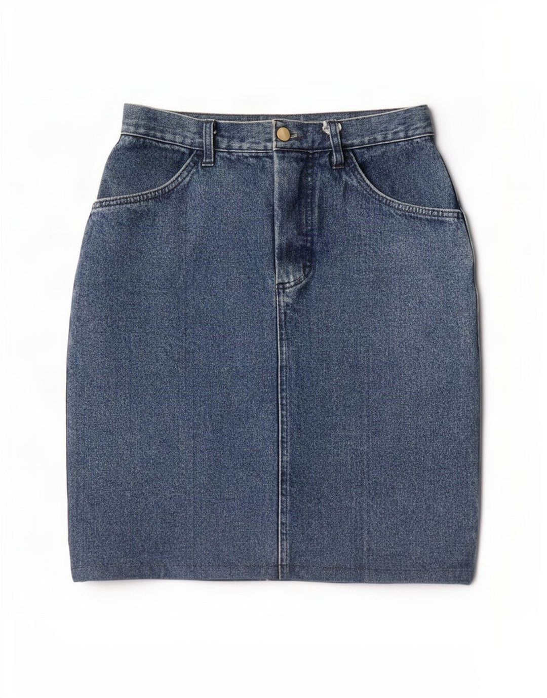 Saia jeans feminina Iber W28 azul médio