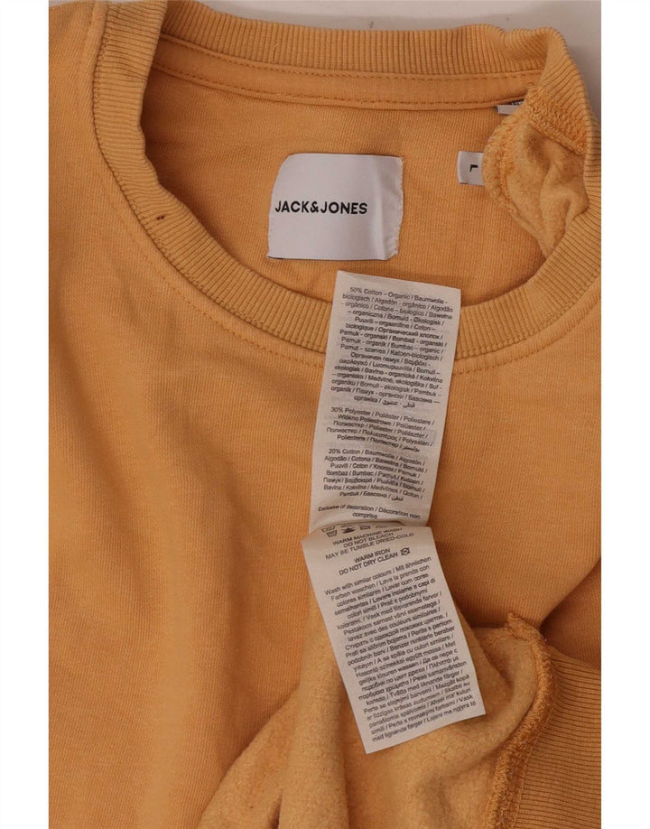 Jack & Jones moletom masculino jumper grande algodão laranja