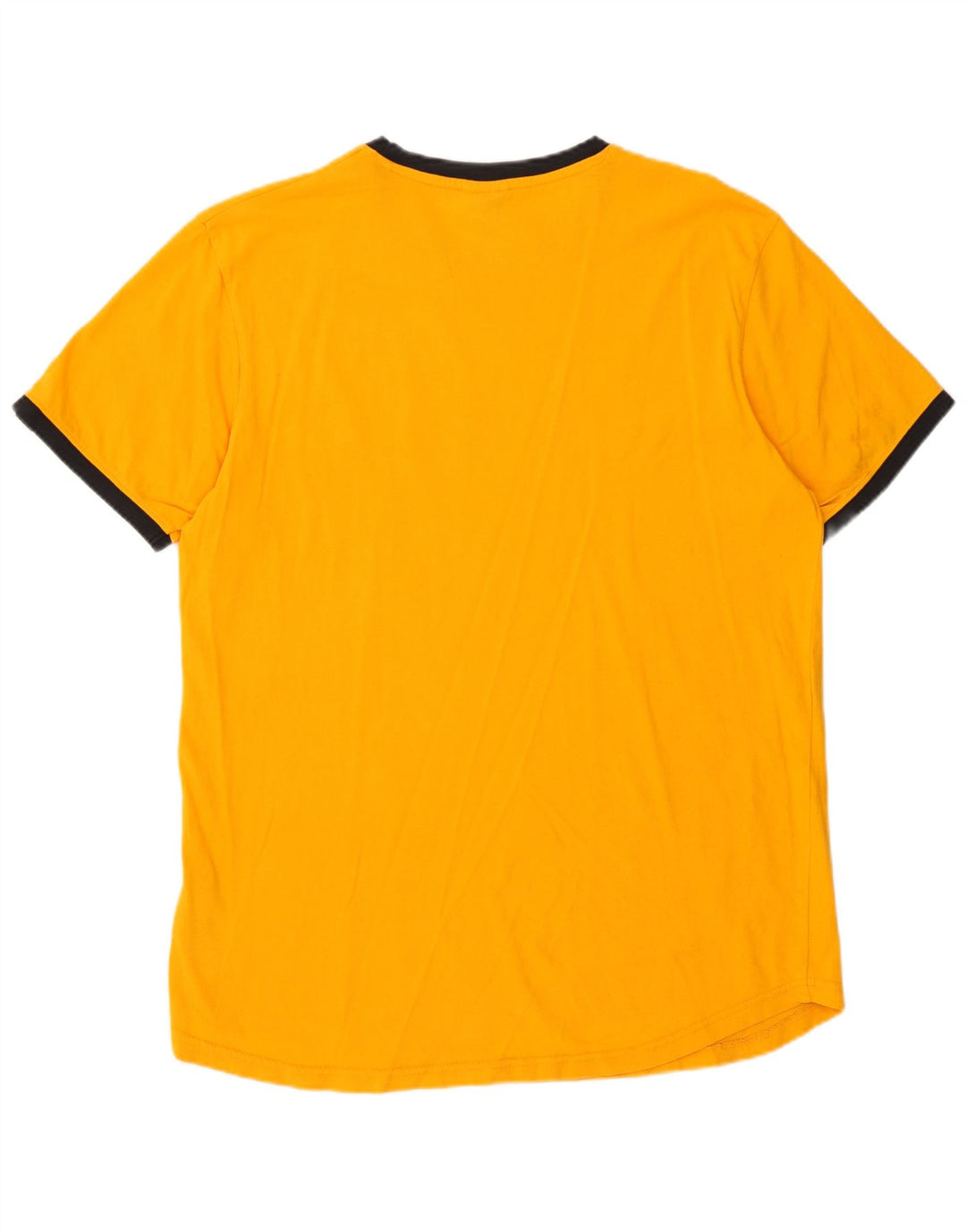 Camiseta masculina Ellesse com estampa gráfica grande de algodão laranja
