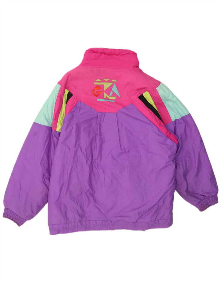 Jaqueta de esqui oversized feminina Rodeo EU 42 grande bloco colorido multicolorido
