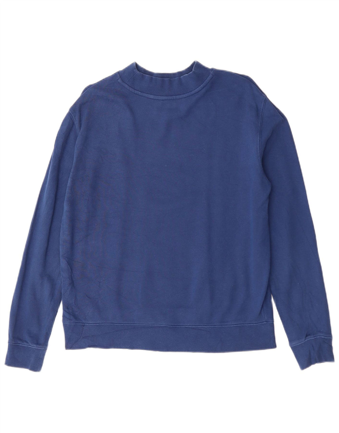 Lee moletom feminino regular fit jumper Reino Unido 10 pequeno algodão azul marinho