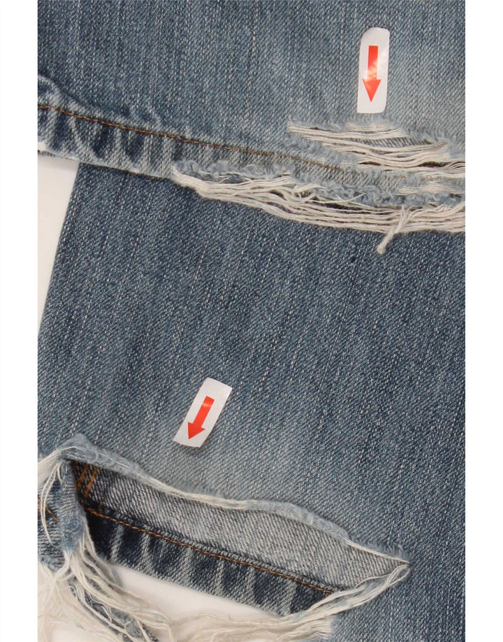 Carhartt Mens Straight Jeans W36 L32 Azul Algodão