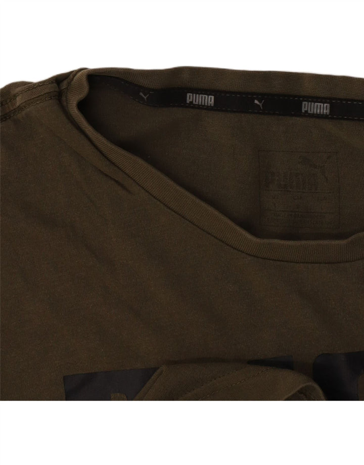 Puma Camiseta Masculina Graphic Top Grande Caqui