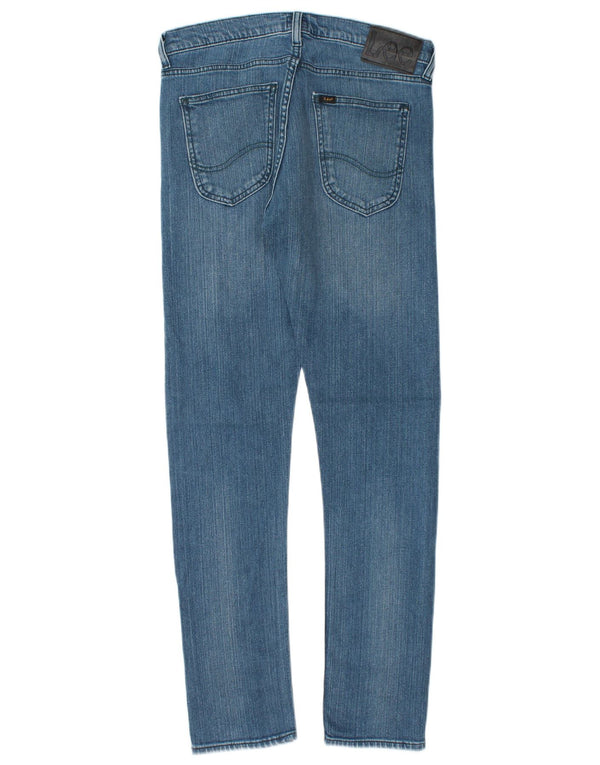 LEE Womens Luke Slim Jeans W30 L29 Azul Algodão