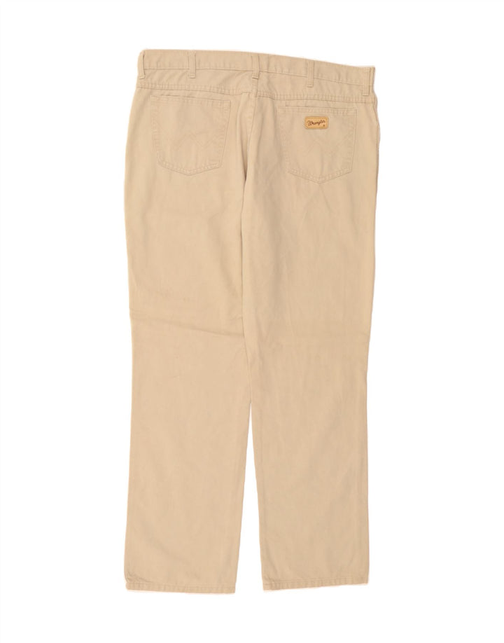WRANGLER Mens Texas Straight Casual Trousers W40 L30 Beige Cotton Vintage Wrangler and Second-Hand Wrangler from Messina Hembry 