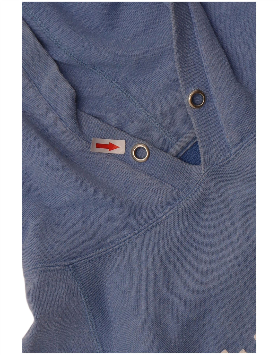 Suéter feminino com capuz gráfico grande Hurley Reino Unido 10 algodão azul pequeno