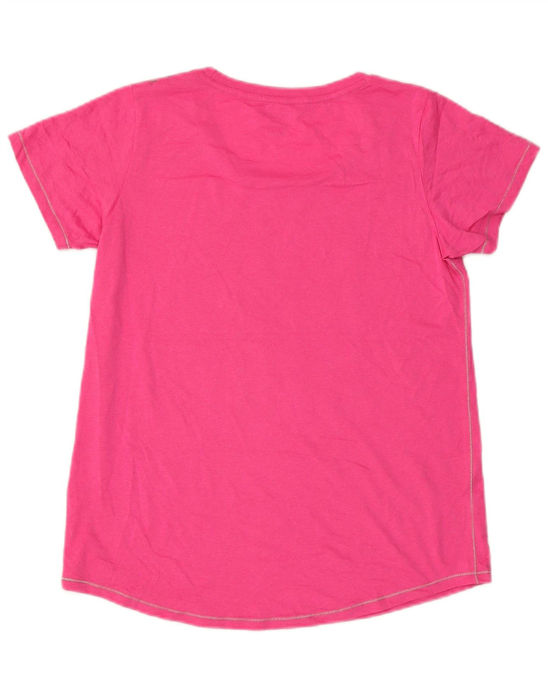 Camiseta feminina estampada Champion UK 14 grande poliéster rosa
