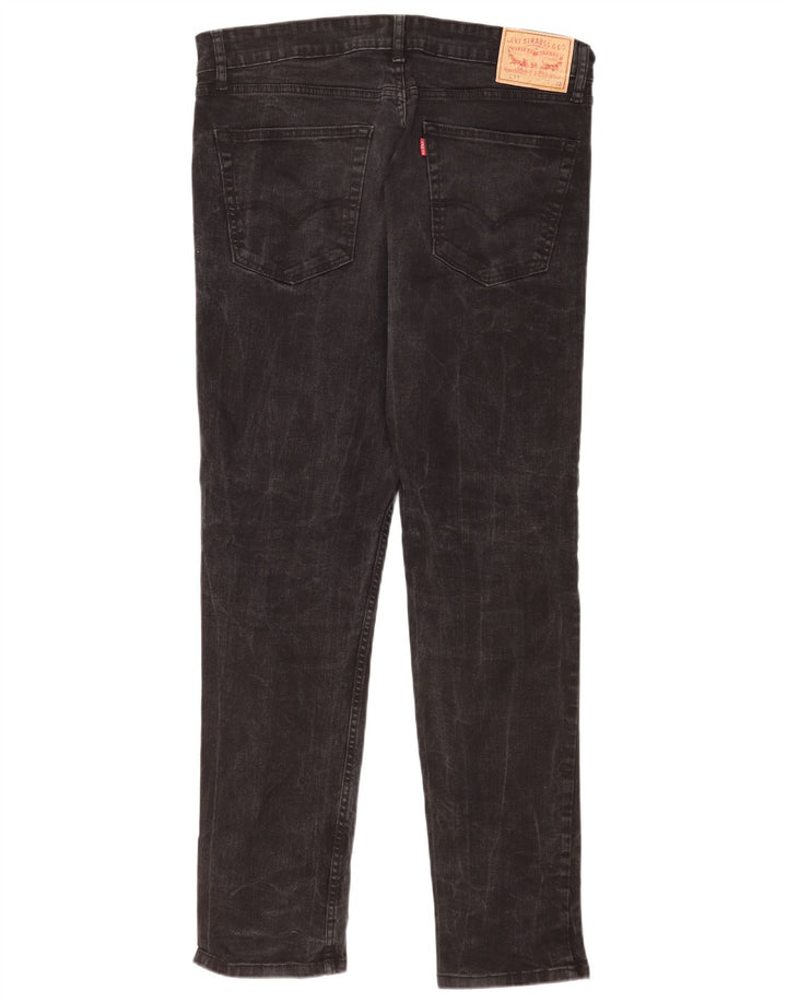 Levi's Masculino 511 Slim Jeans W34 L32 Algodão Preto