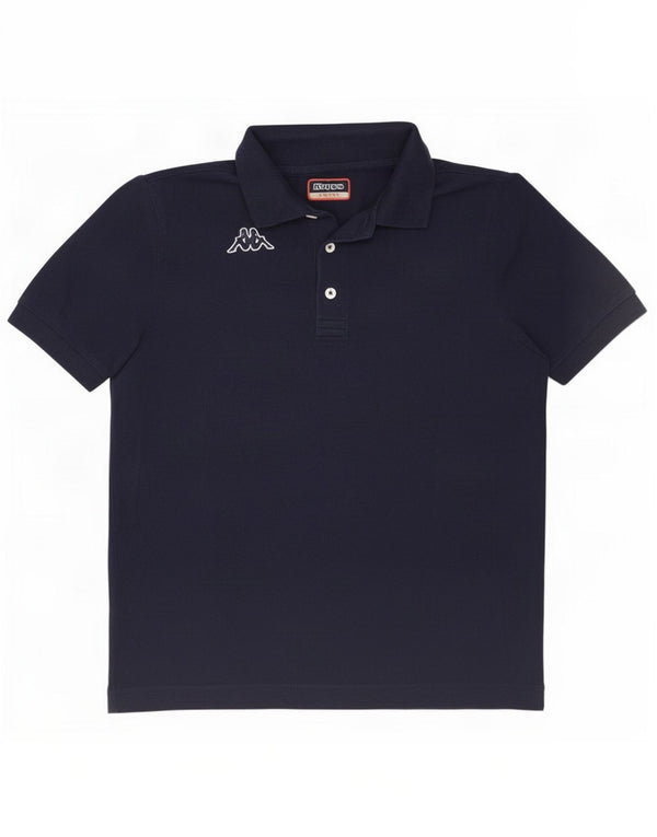 Camisa polo masculina Kappa pequena algodão azul marinho