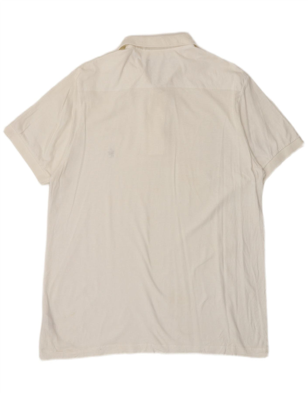 Camisa polo masculina FRENCH CONNECTION grande de algodão branco
