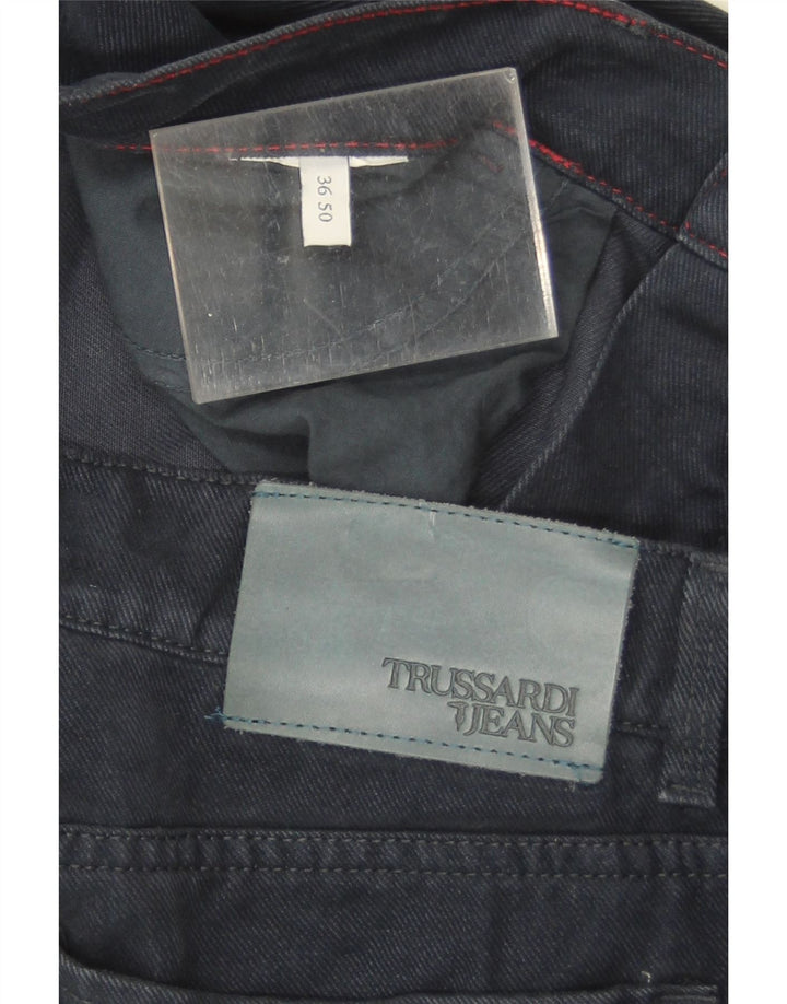 Jeans retos masculinos Trussardi W36 L31 azul marinho