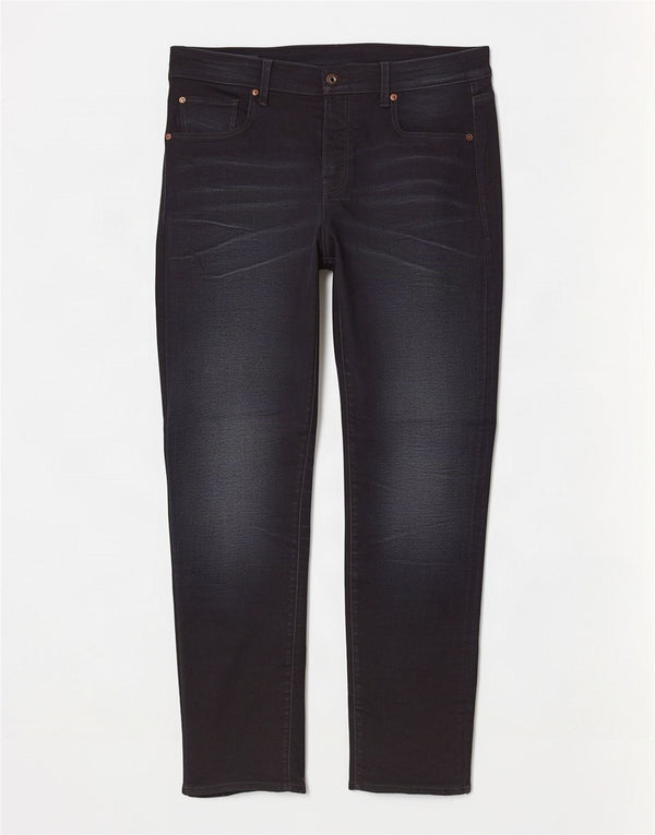 G-Star Mens 3301 Slim Jeans W36 L30 Navy Blue Cotton