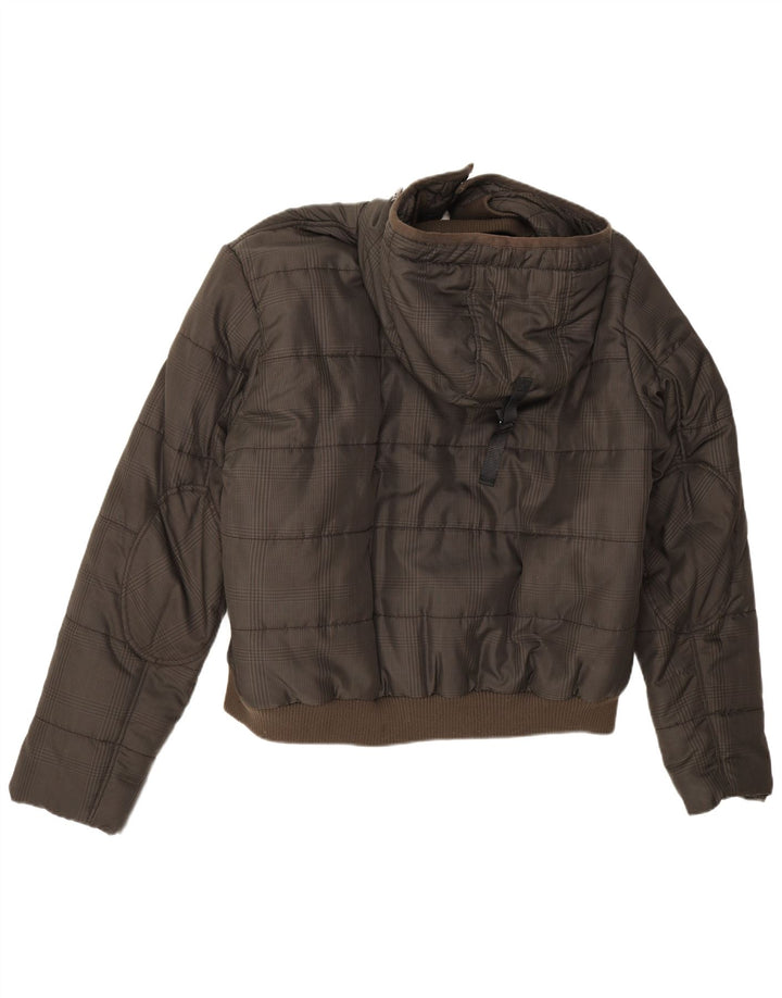 Jaqueta masculina acolchoada com capuz Marlboro Classics EU 56 3XL poliéster cinza