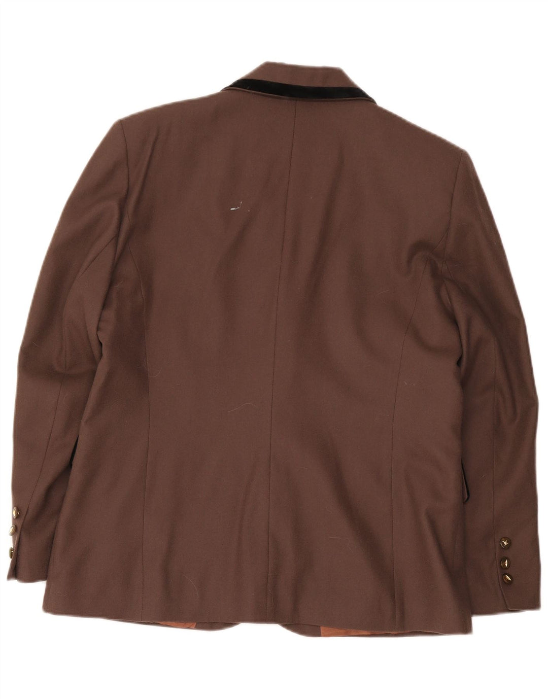 Jaqueta blazer feminina Dorene com 2 botões Reino Unido 18 XL marrom lã nova