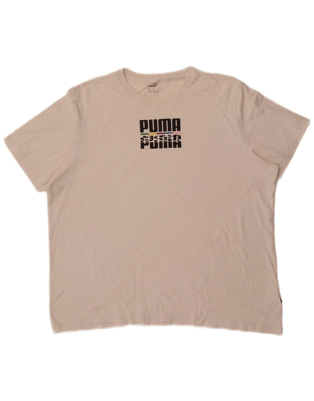 Camiseta masculina Puma Graphic Top XL algodão branco