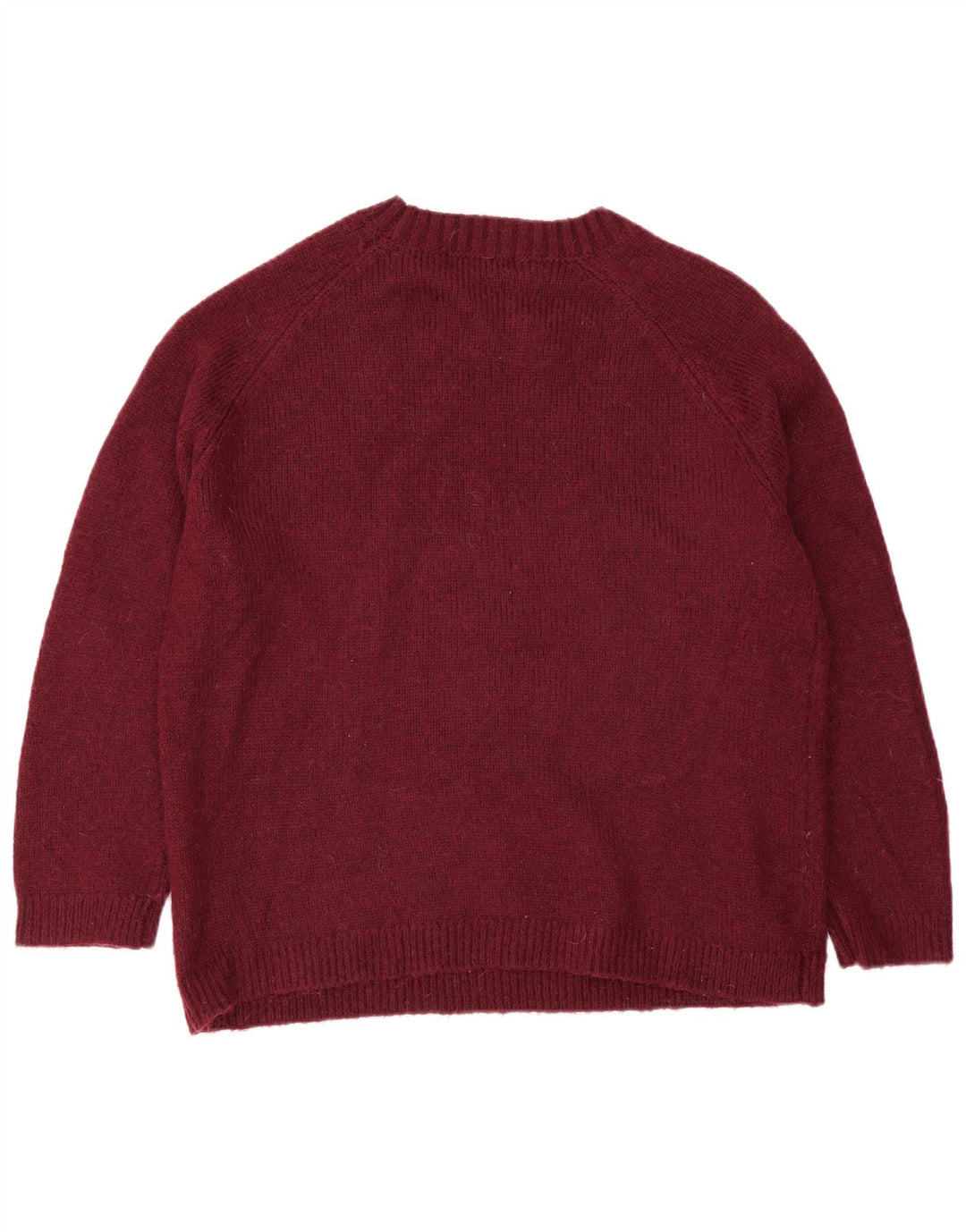 Suéter masculino Marks & Spencer com gola redonda grande acrílico vinho