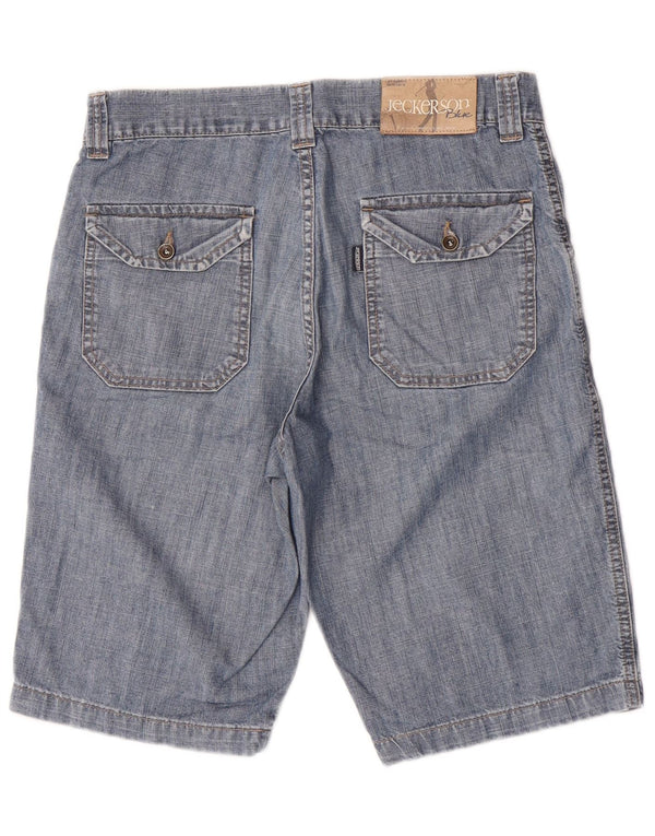 Shorts jeans masculino Jeckerson W30 algodão azul médio