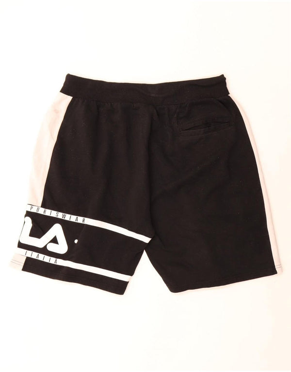 Fila Mens Graphic Sport Shorts 2XL Algodão Colorblock Preto