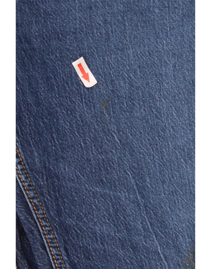 Levi's Masculino 505 Straight Jeans W40 L22 Azul Algodão