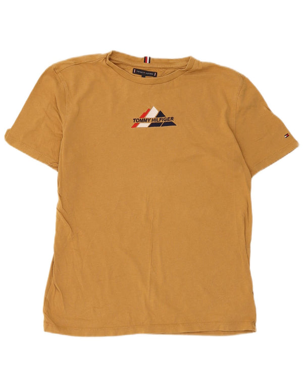Camiseta Tommy Hilfiger Boys Graphic 15-16 Anos Algodão Amarelo