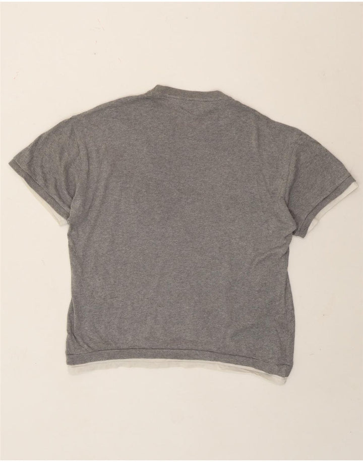 Zara Camiseta Masculina Top Pequeno Cinza