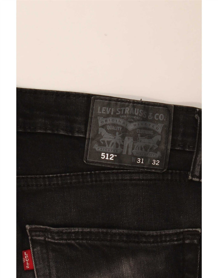 Jeans Levi's Slim Tapered Masculino W31 L32 Algodão Preto