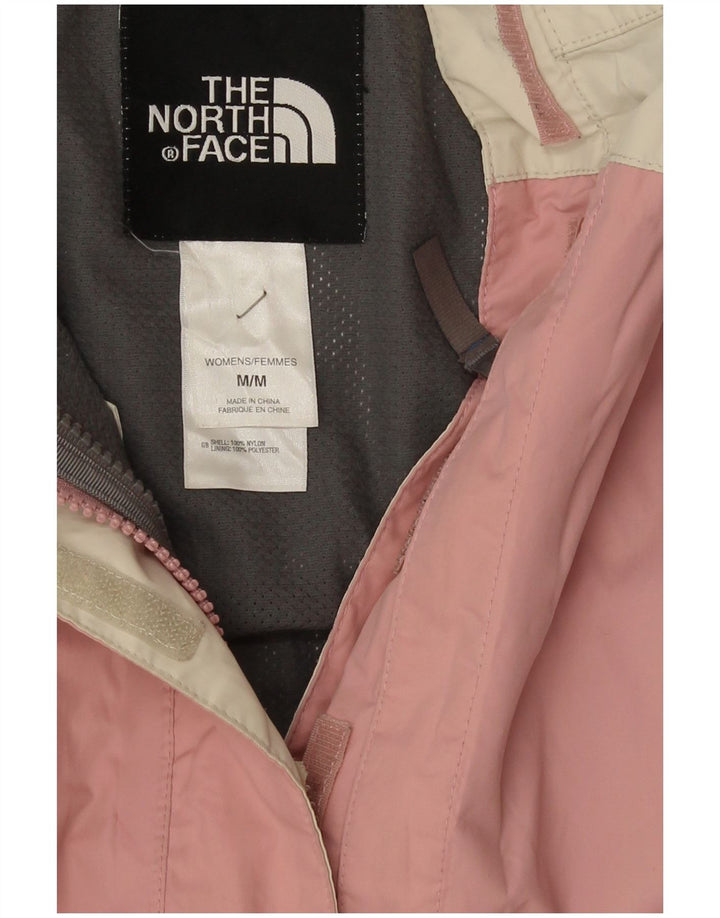 Jaqueta de chuva feminina The North Face UK 12 médio rosa colorblock nylon