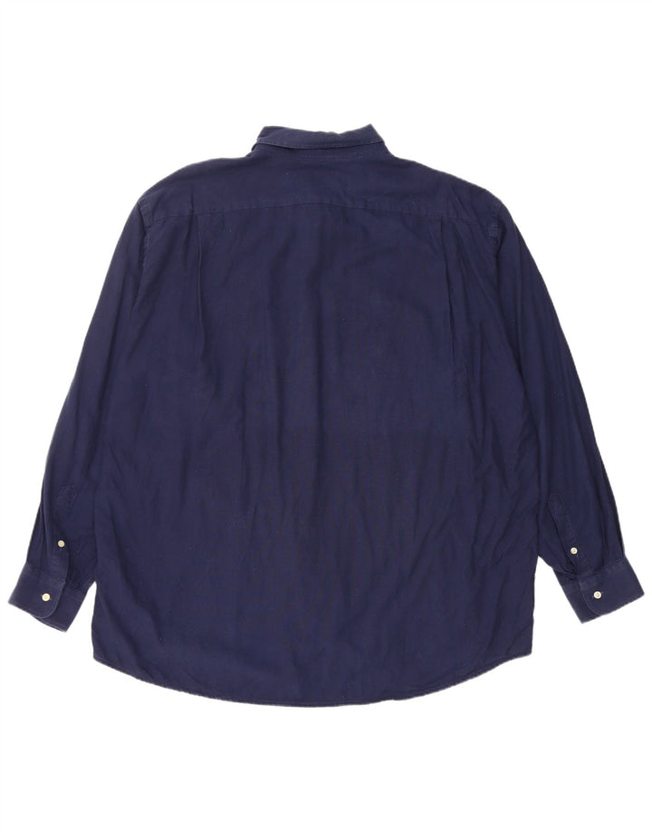 Camisa masculina Lacoste tamanho 43 XL azul marinho