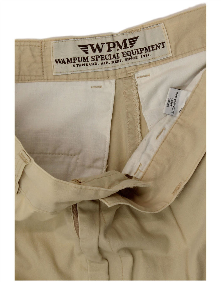 Shorts cargo masculino WAMPUM W32 algodão bege médio