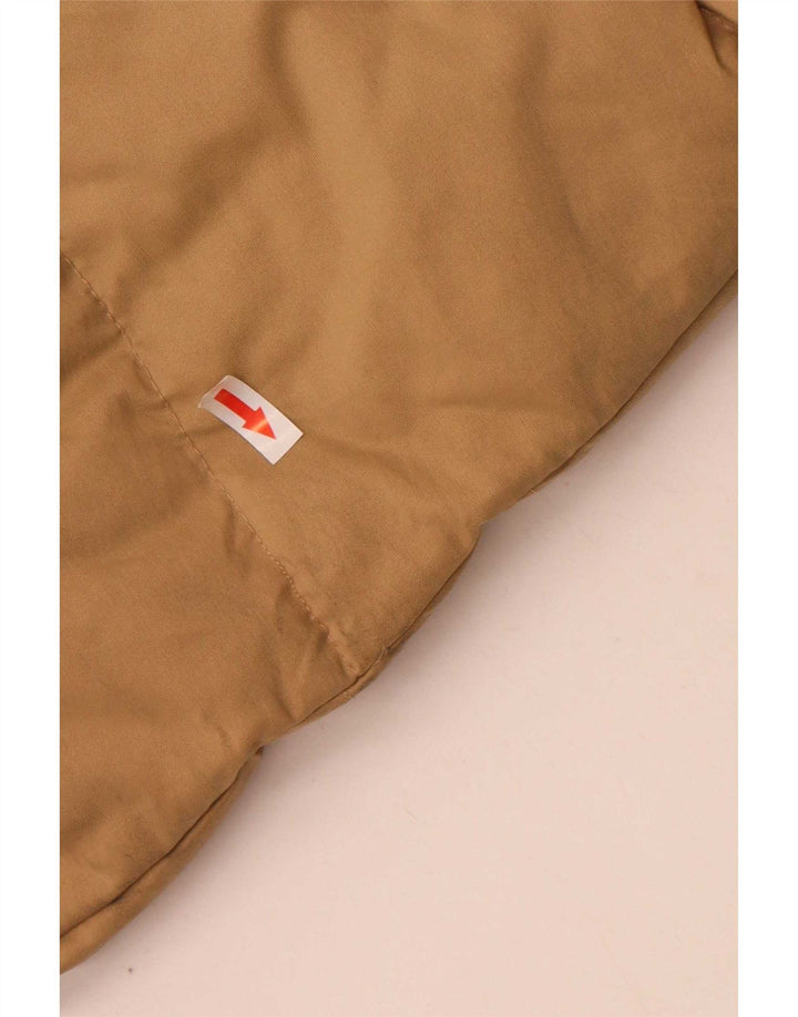 Jaqueta masculina acolchoada com capuz Levi's UK 40 grande bege nylon