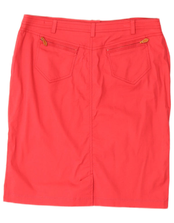 Saia lápis feminina Luisa Spagnoli IT 48 XL W36 algodão vermelho